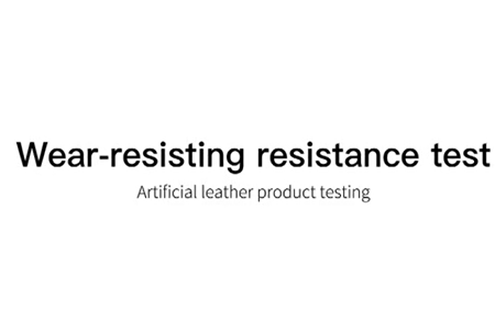 Wear-resisting resistance test